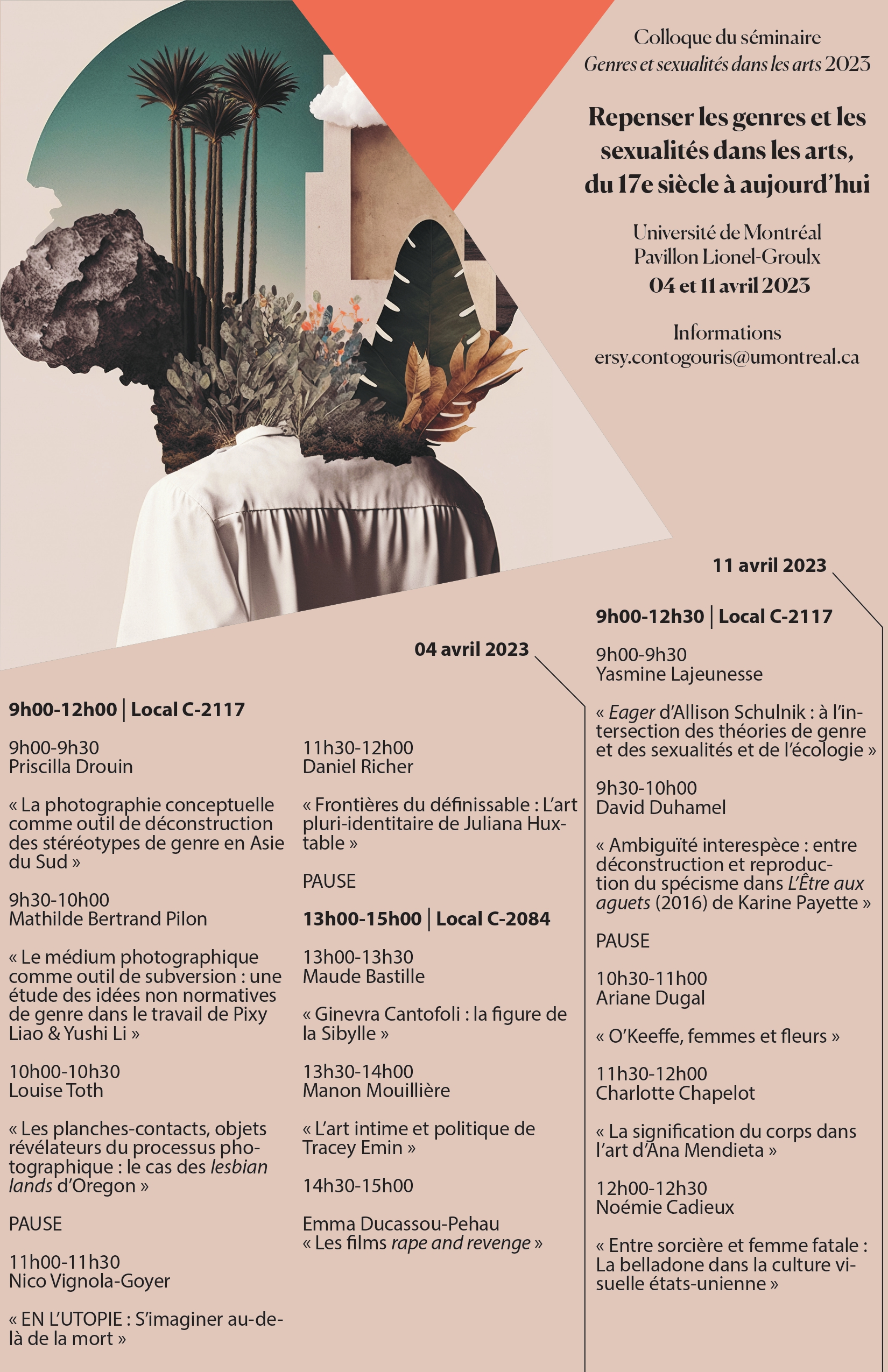 Colloque séminaire Genre et sexualités dans les arts 2023 (UdeM)