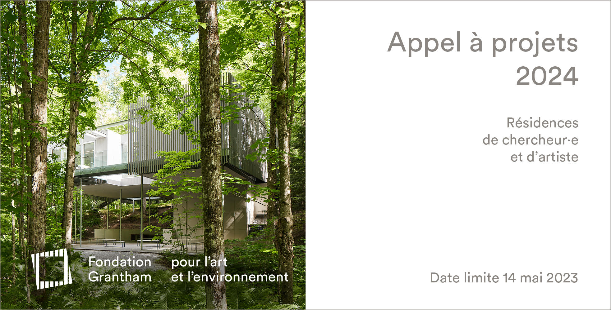 Call for projects 2024 – Grantham Foundation for the Arts and the Environment