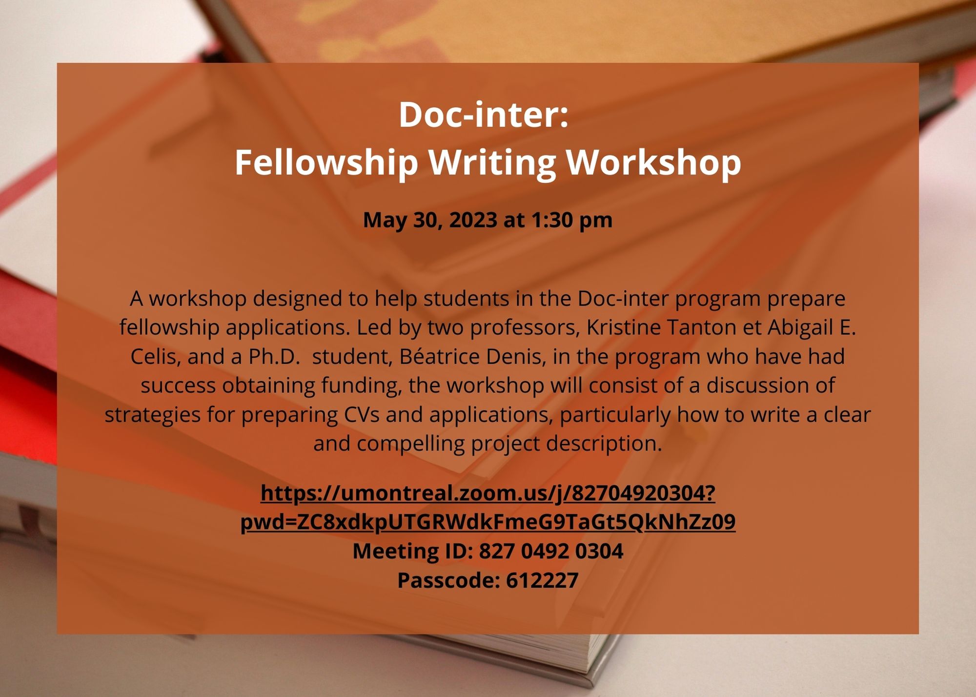 Doc-inter Fellowship Writing Workshop