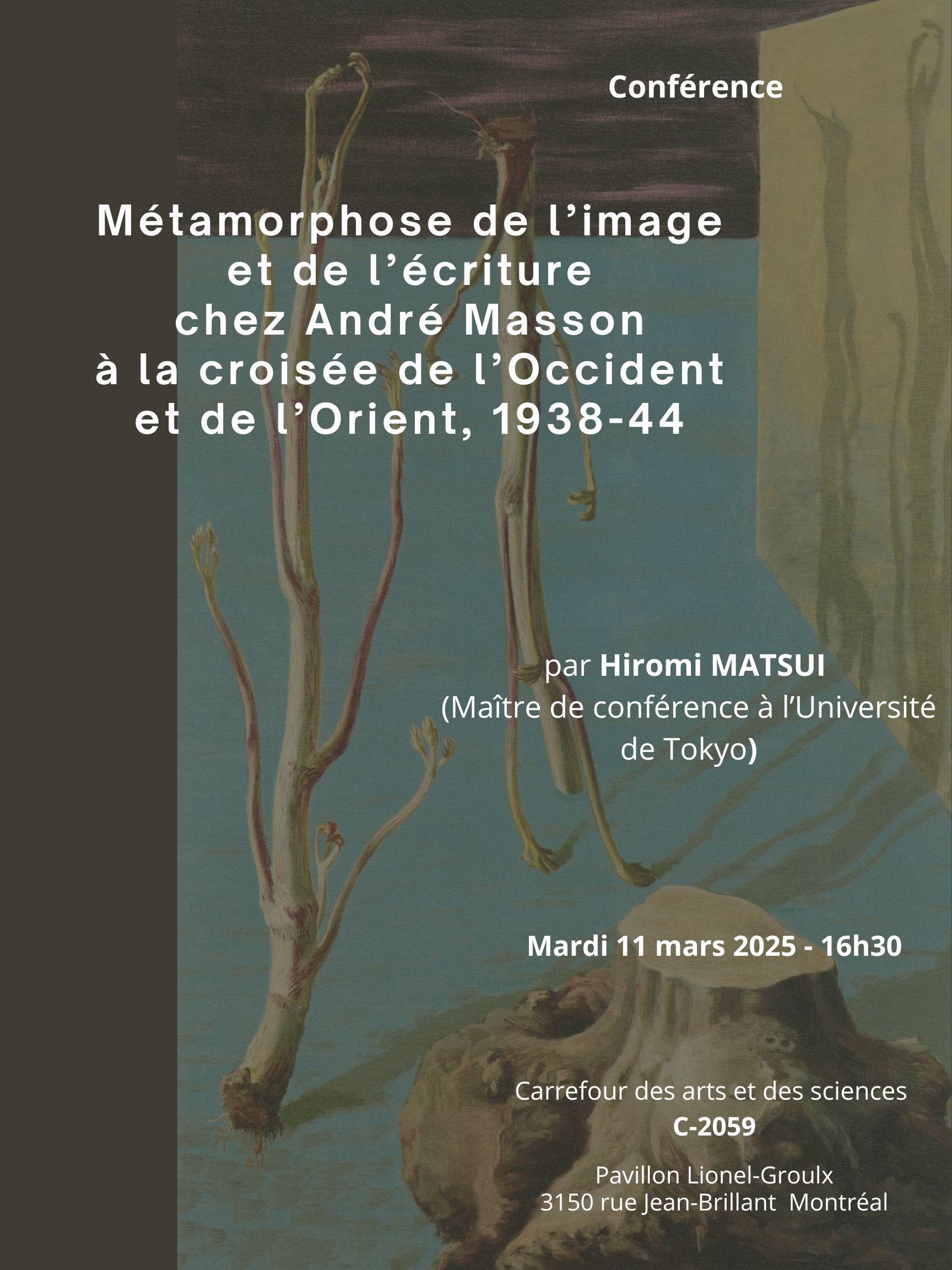 Conférence de la professeure Hiromi Matsui (Université de Tokyo)