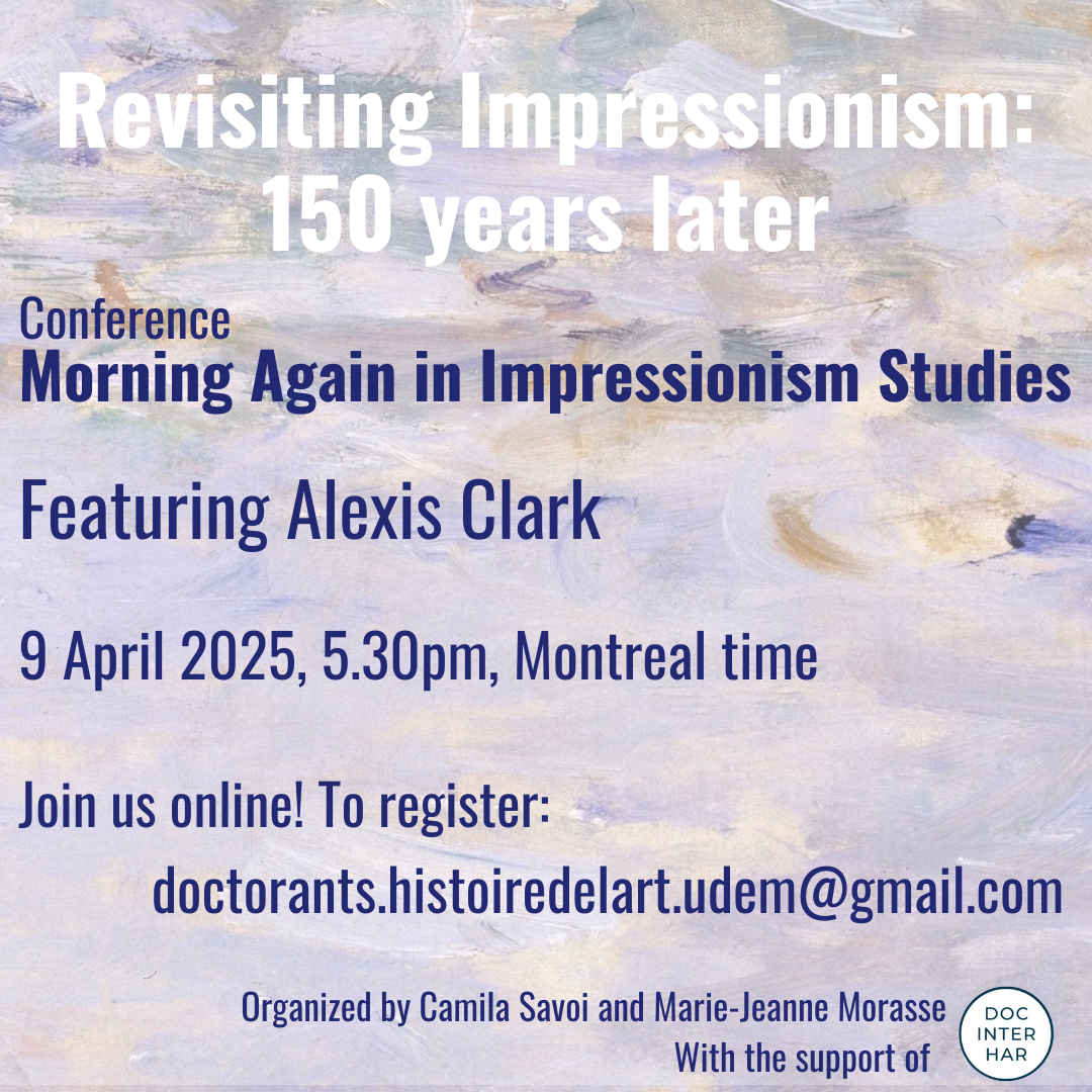 Conference Morning Again in Impressionism Studies