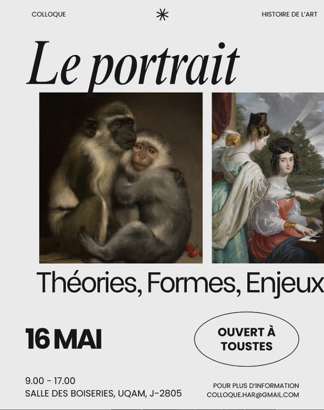 Colloque – Le portrait: théories, formes, enjeux