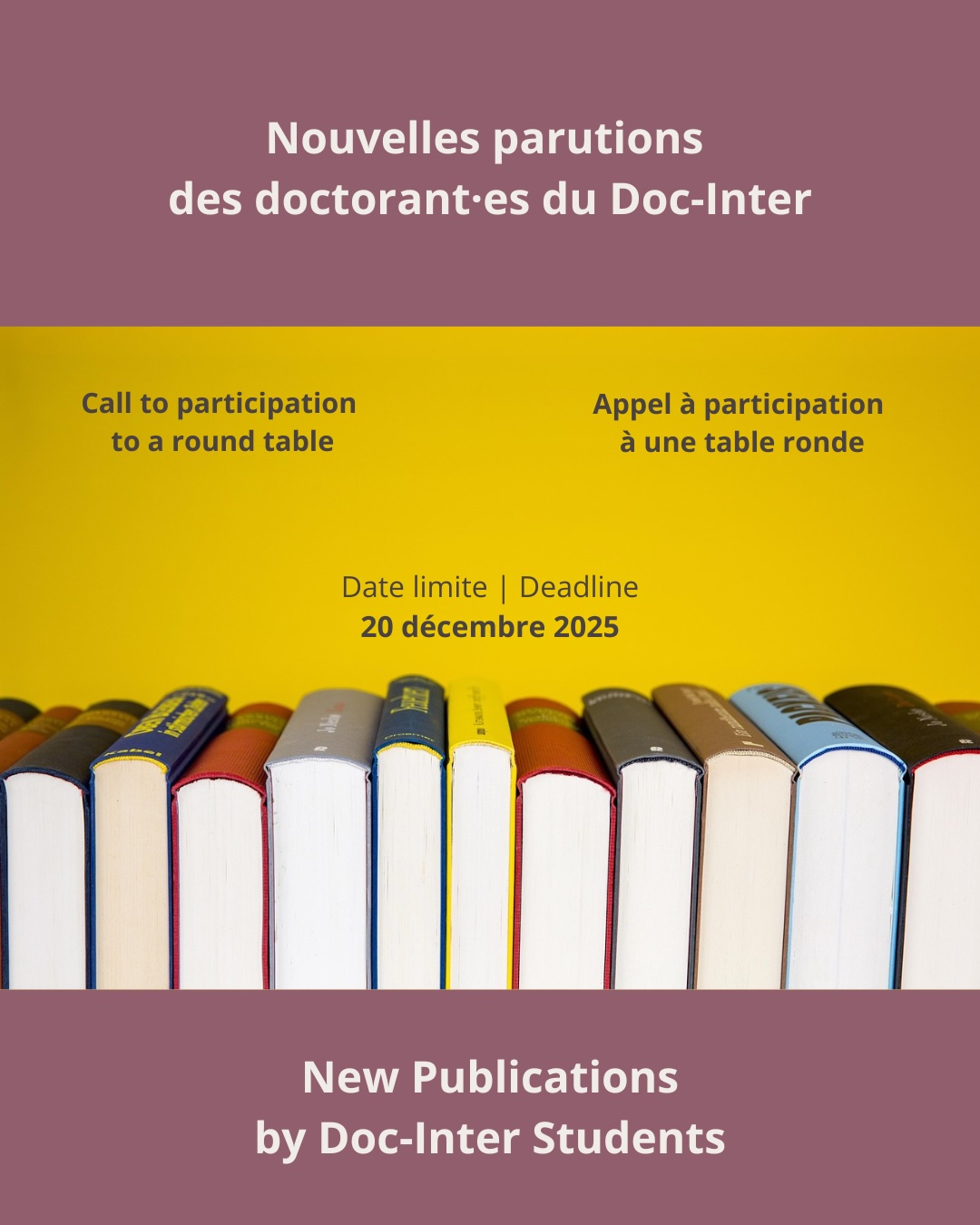 Call: Winter Welcome Event 2026 | New Publications by Doc-Inter Students