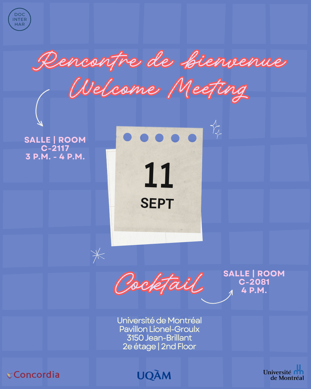 Welcome Meeting and Back-to-School Cocktail