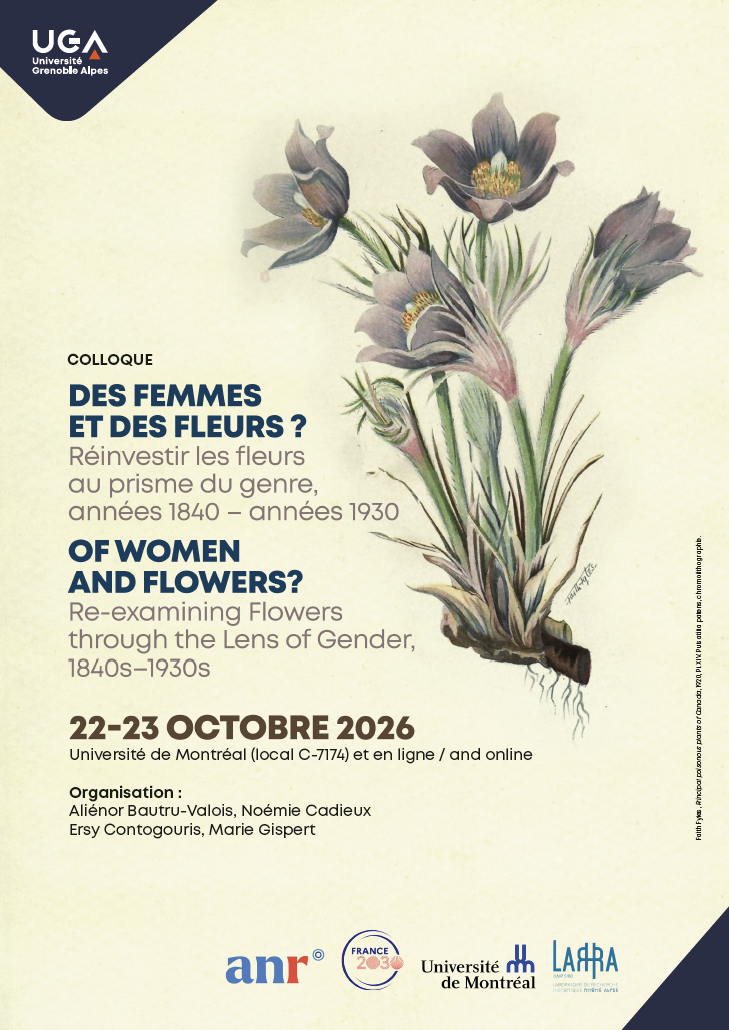 Symposium – Of Women and Flowers? Re-examining Flowers through the Lens of Genders 1840s-1930s
